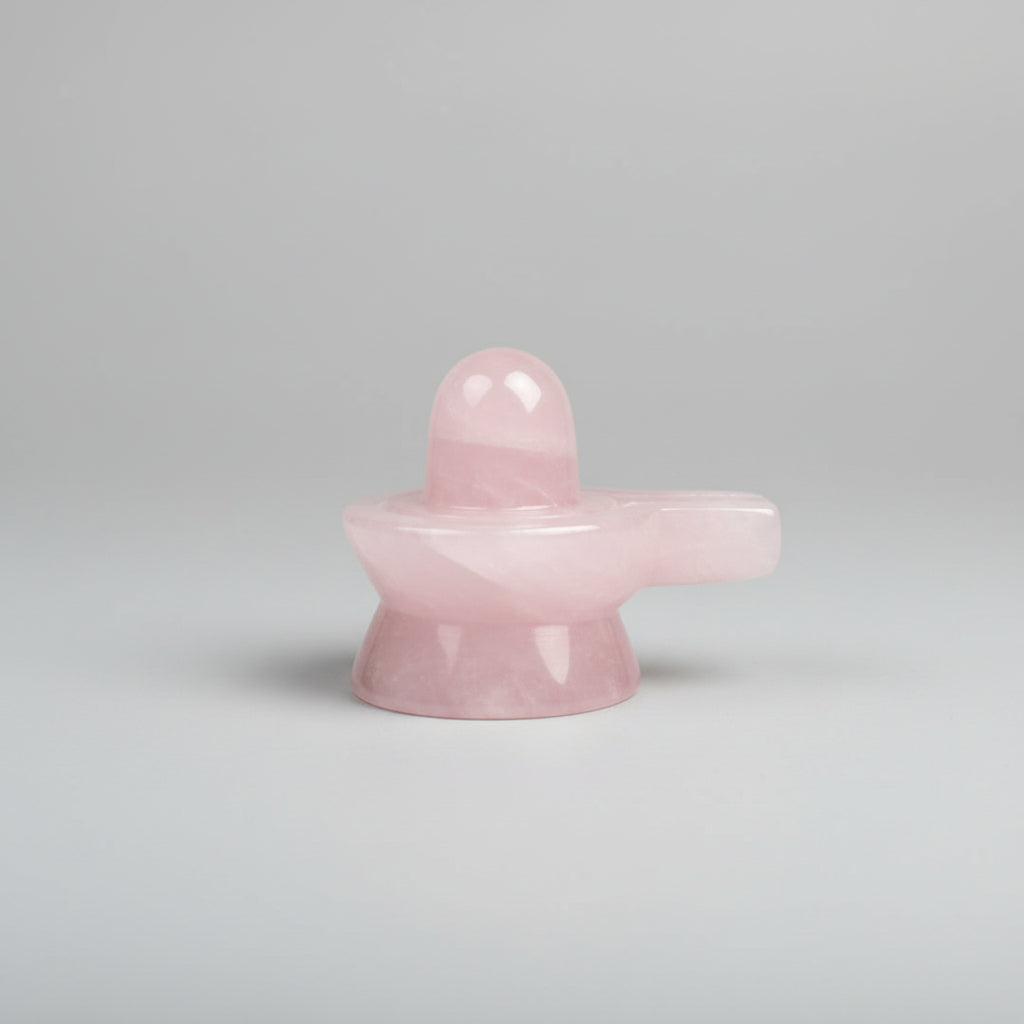 Rose Quartz Shivaling 100 to 110 gms