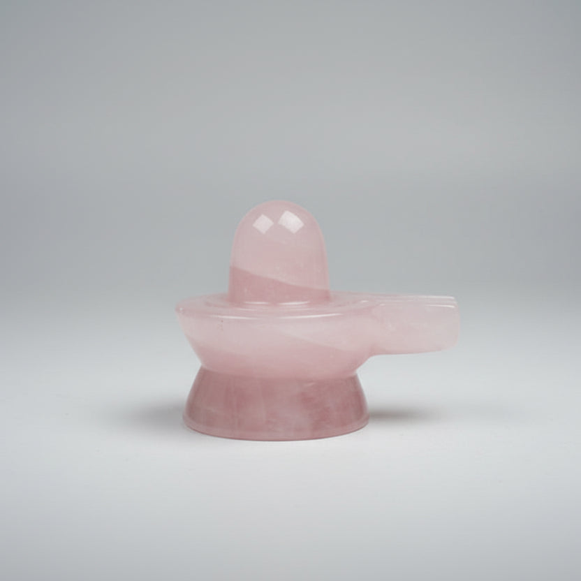 Rose Quartz Shivaling 200 to 210 gms