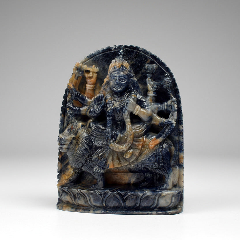 Durga Devi Blue Sapphire Idol - 958.55 carats
