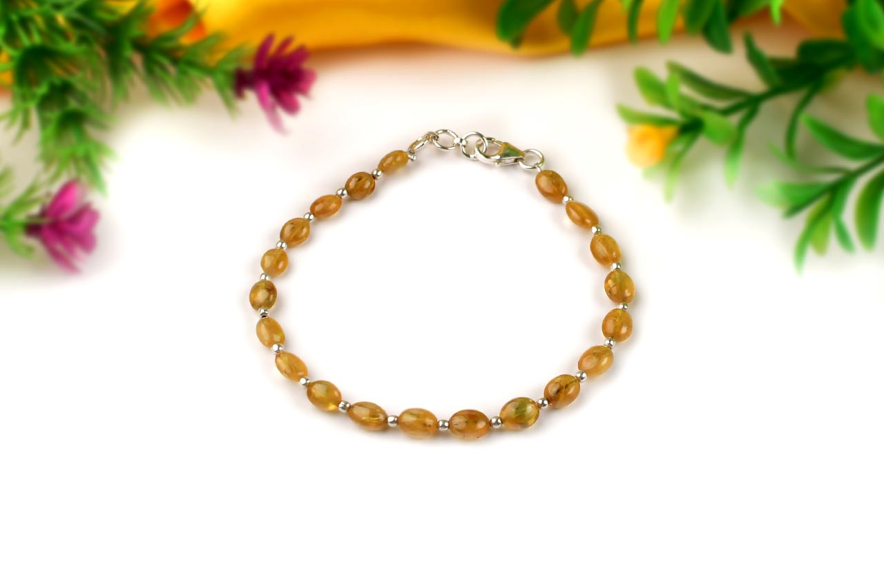 Yellow sapphire Bracelet (Design II)-17.5 Carats