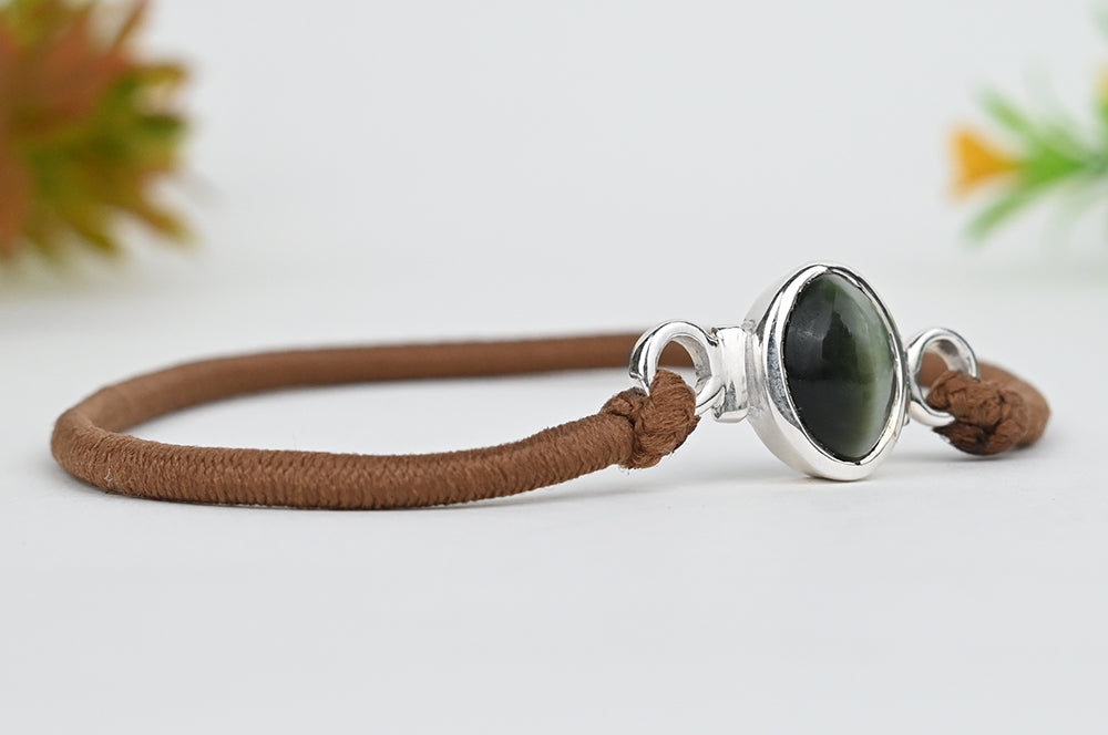 Cats Eye Bracelet In Pure Silver-3 to 4 carats