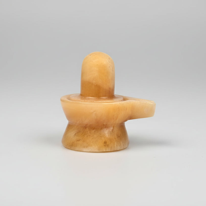 Yellow Jade Shivaling 200 to 210 gms