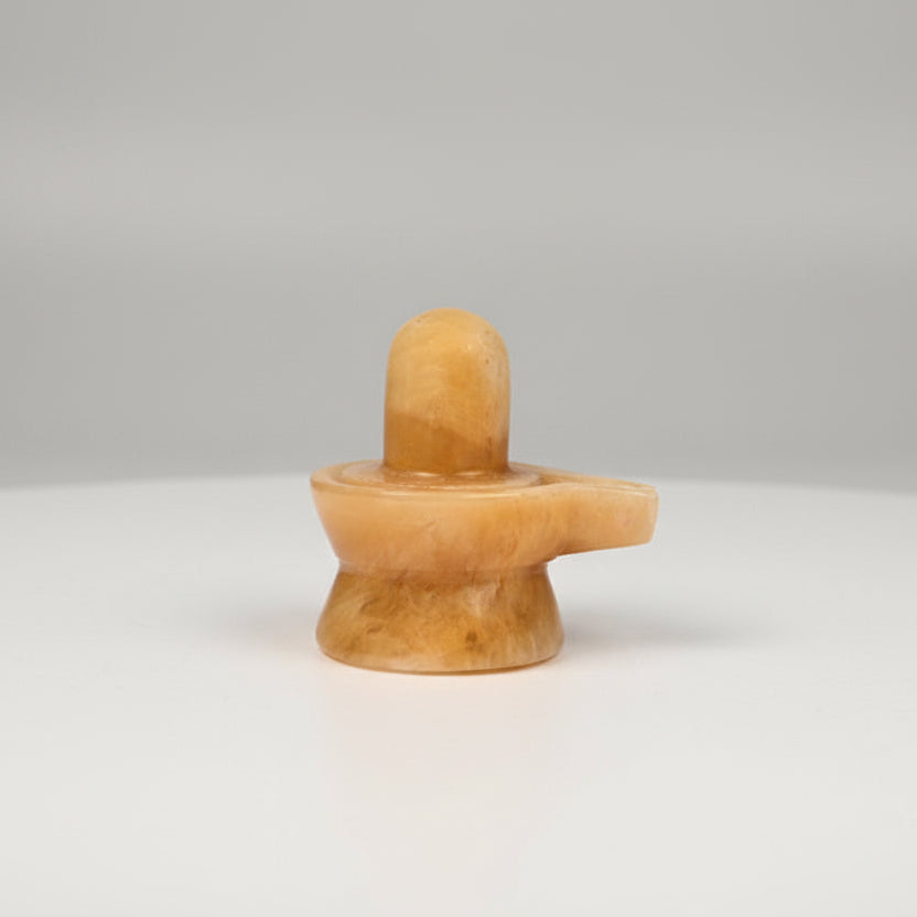 Yellow Jade Shivaling 150 to 160 gms