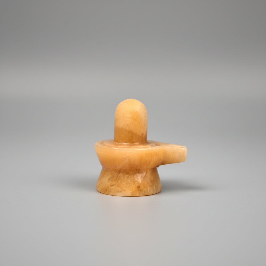 Yellow Jade Shivaling 250 to 260 gms