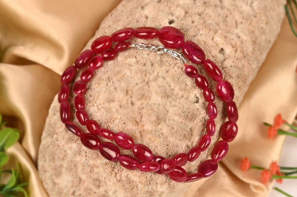 Ruby Oval Necklace - 197.55 Carats