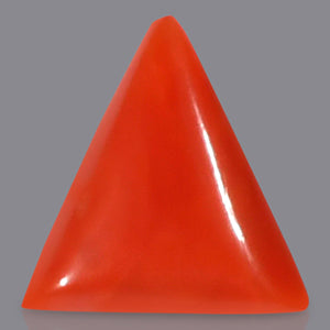 Red Italian Coral Triangular - 4.55 Carats