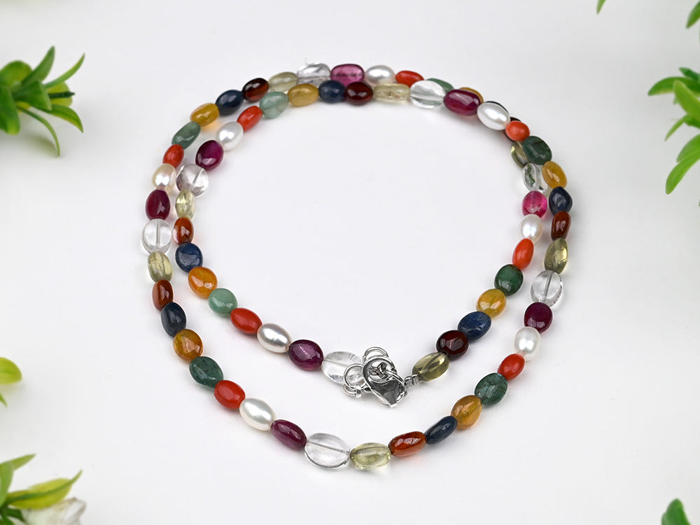 Navratna Necklace-134 carat