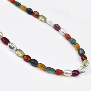 Navratna Necklace-153 Carat