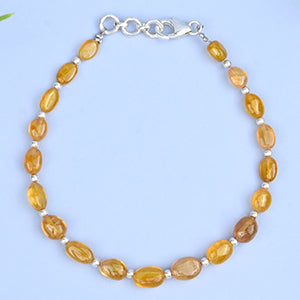 Yellow sapphire Bracelet (Design II)-17.5 Carats