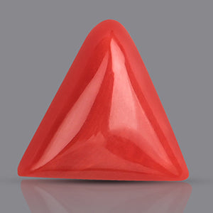 Italian Coral Triangular Stone - 5.20 Carats