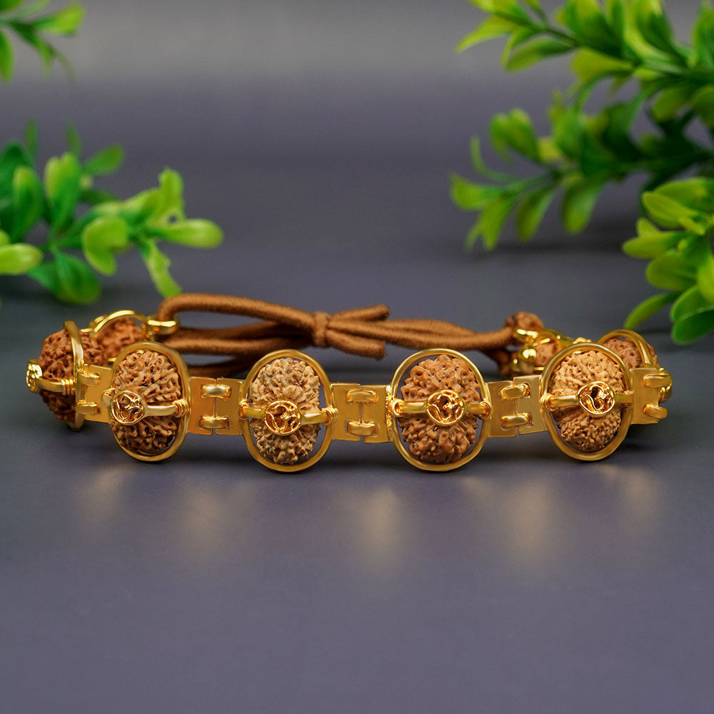 Sanjeevani Power Bracelet (Java)-Large-Silver Basket With Metallic Stretchable/Magnetic Band