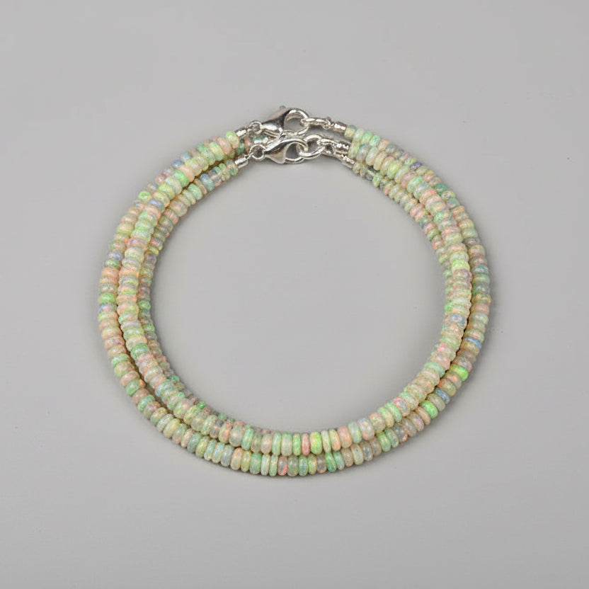 Opal Rainbow Fire Necklace-33.95 carats