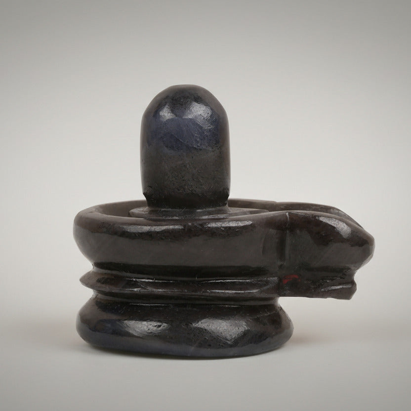 Blue Sapphire Shivaling 200 to 210 gms