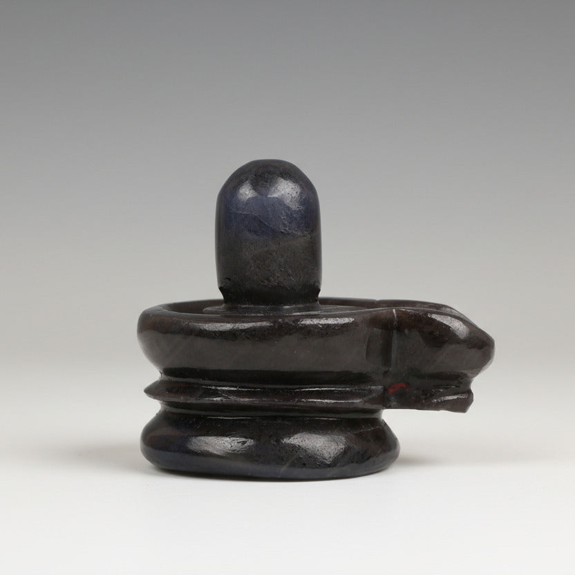 Blue Sapphire Shivaling 150 to 160 gms