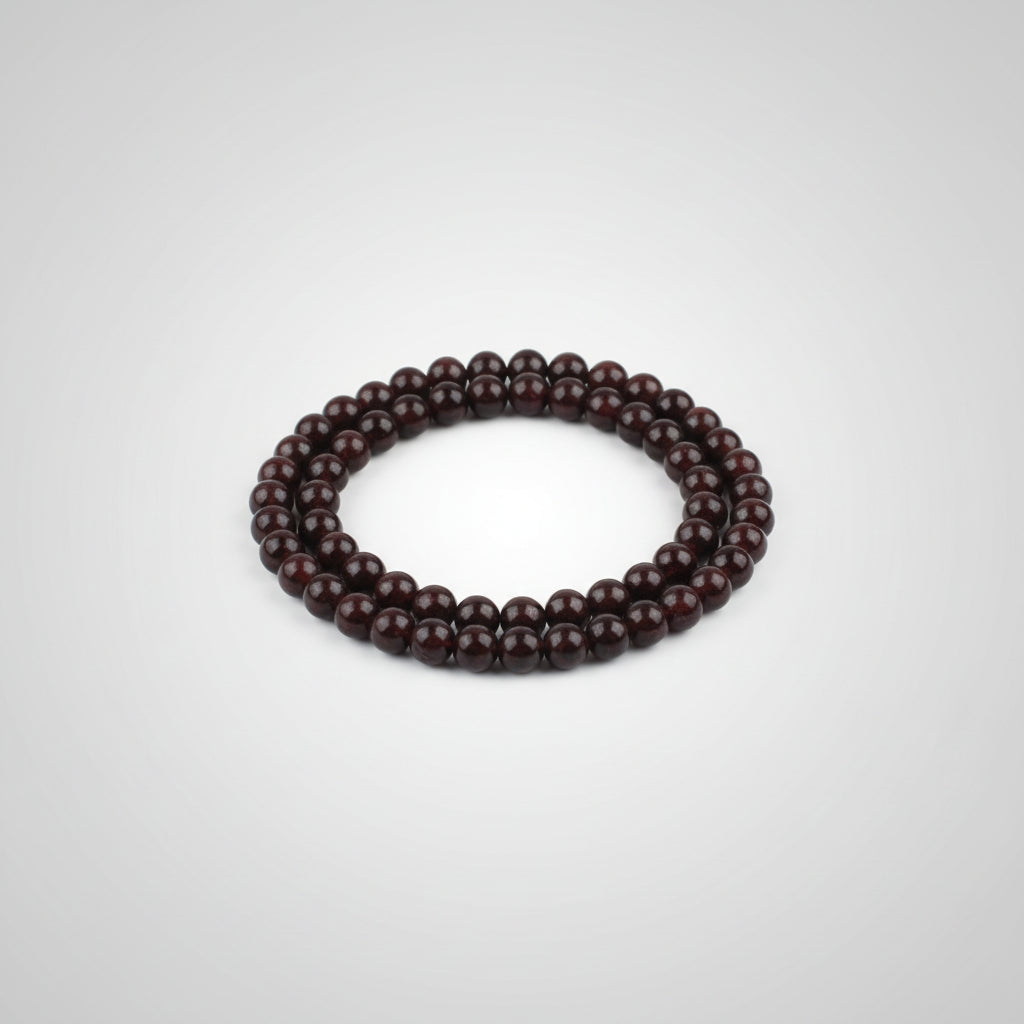 Hessonite Garnet Mala 108 + 1 Beads-10 mm