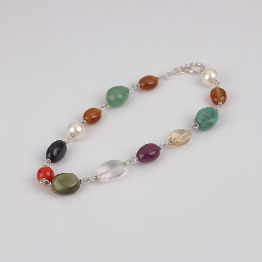 Navratna Double Turn Bracelet