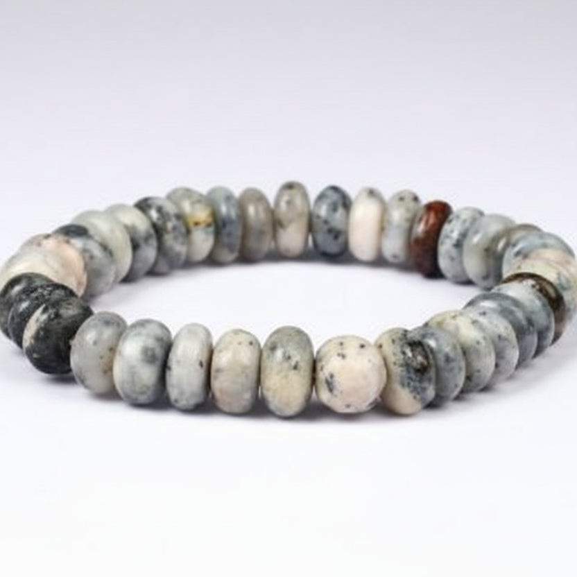 Opal Bracelet (Button Shaped)-Elastic