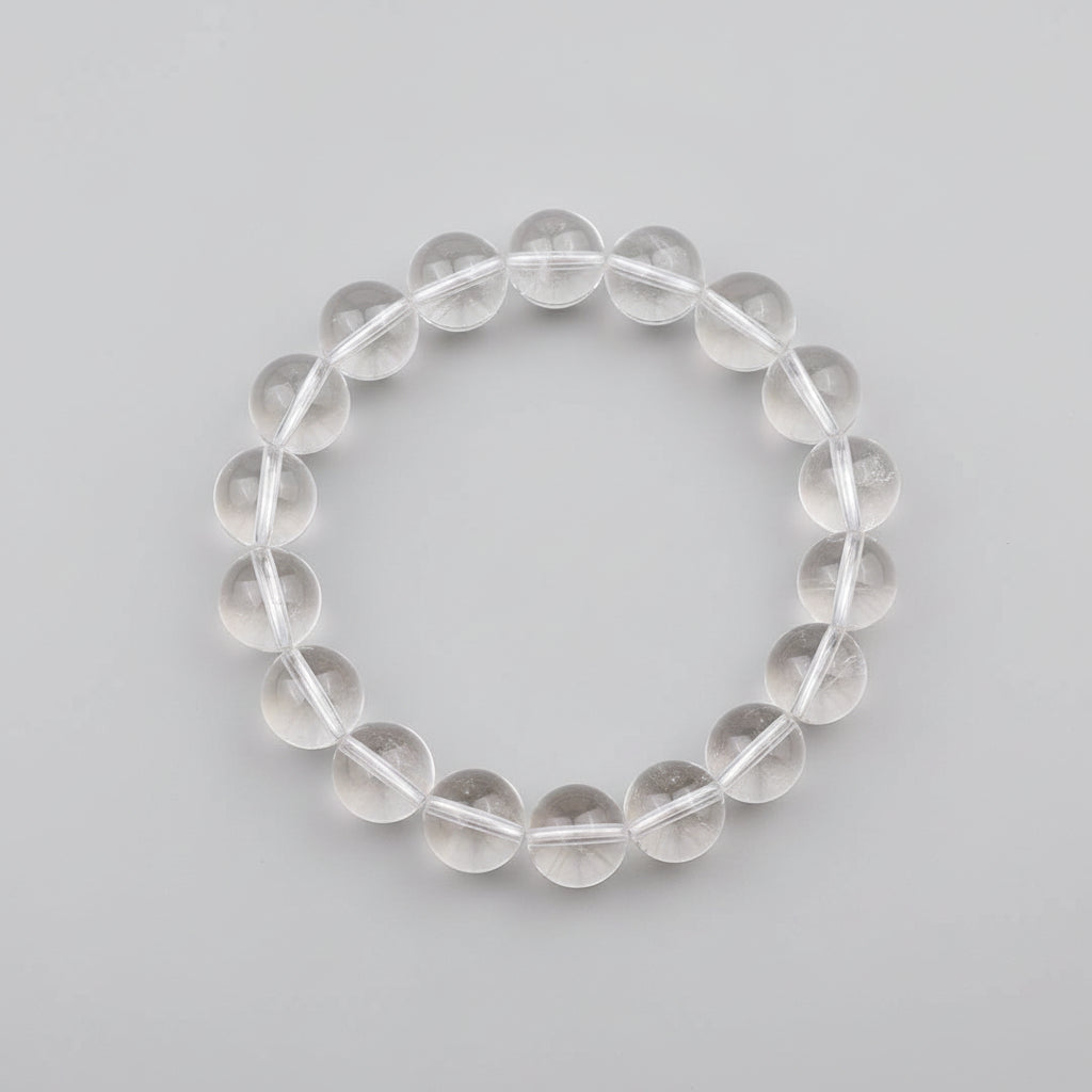 Round Sphatik Bracelet in Elastic-8 mm
