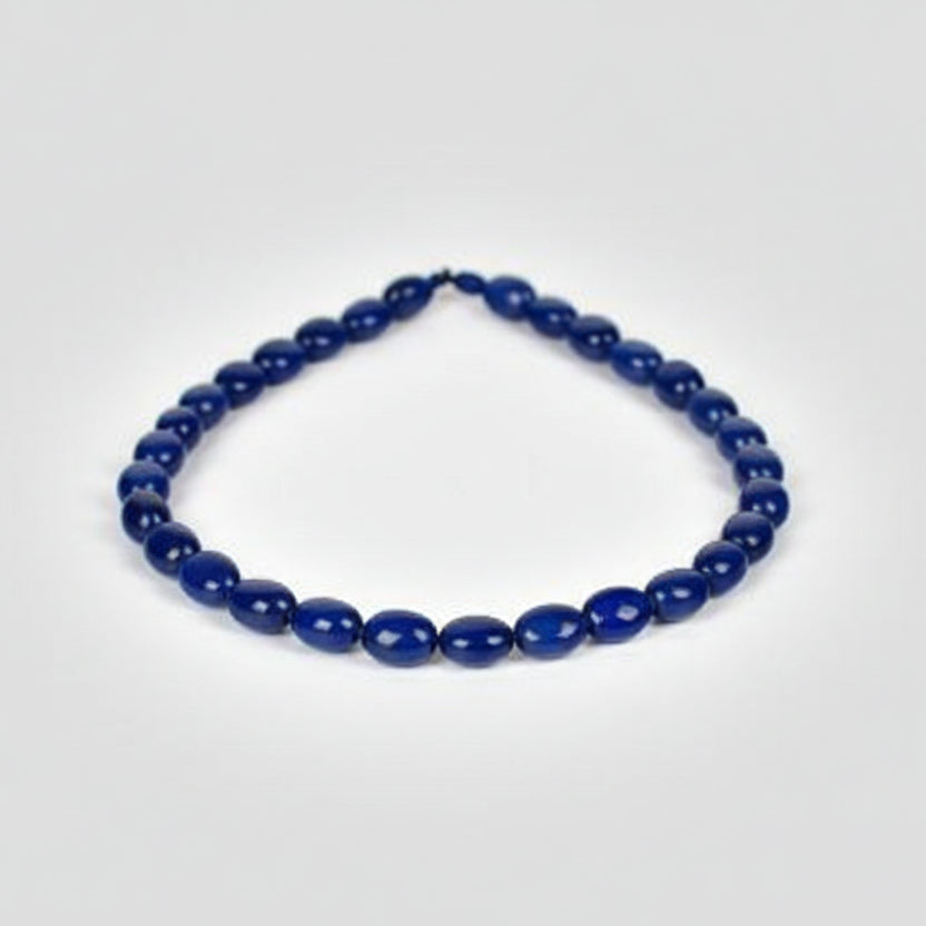 Blue Sapphire Oval Necklace (I)