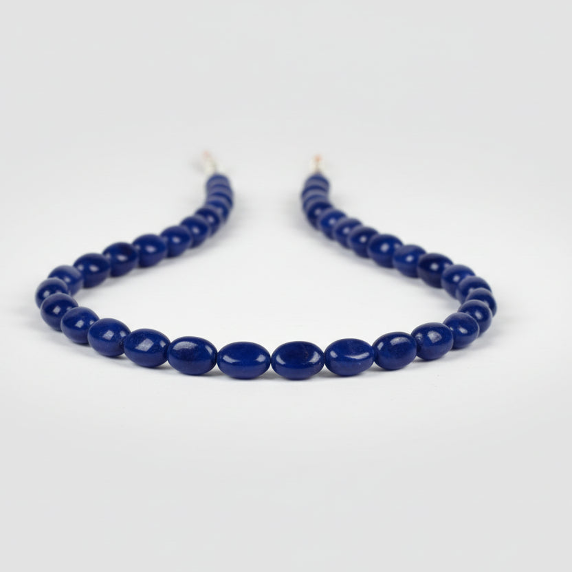 Blue Sapphire Oval Necklace (I)