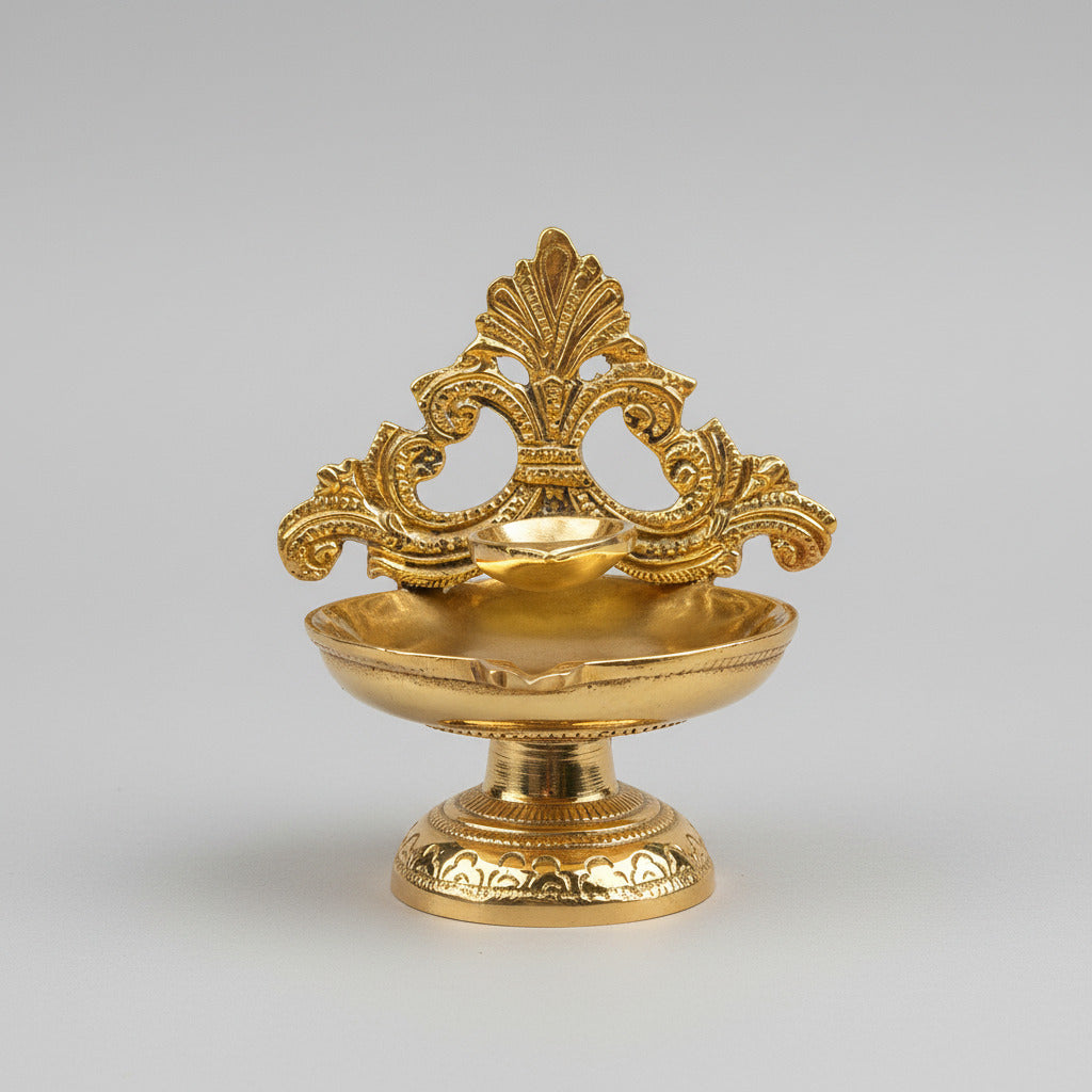 2 Tier Brass Diya