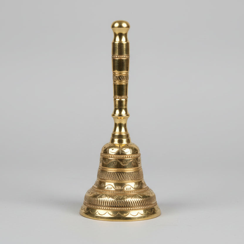 Brass Designer Engraving Puja Ghanti