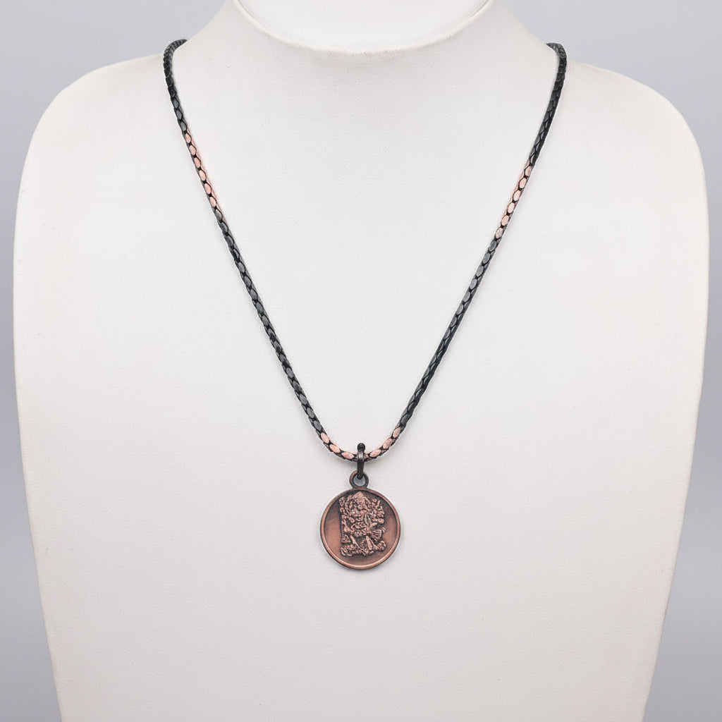 Mahakali Yantra Copper Locket-Large-With Copper Chain