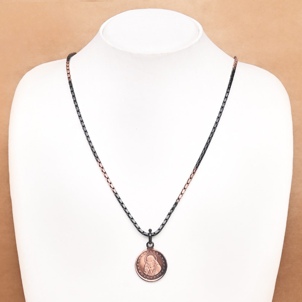Shree Sainath Siddh Yantra Copper Locket-Small-With Copper Chain