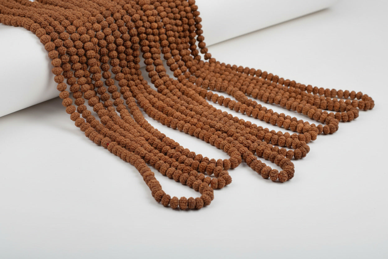 10 Mukhi Krishna Mala (Set Of 9)-7 mm