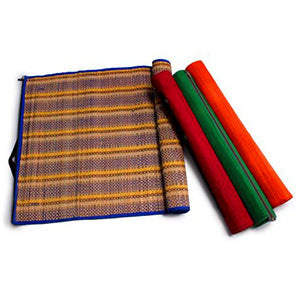 Kusha Yoga Mat With Zipper And Shoulder Strap-Green