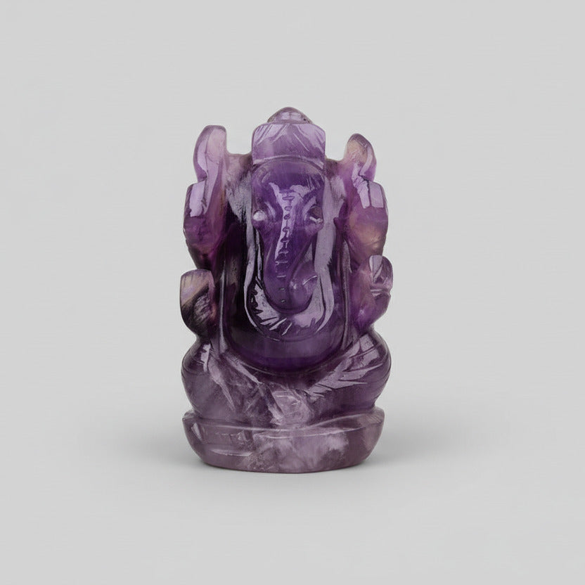 Amethyst Ganesh Idol - 80 gms