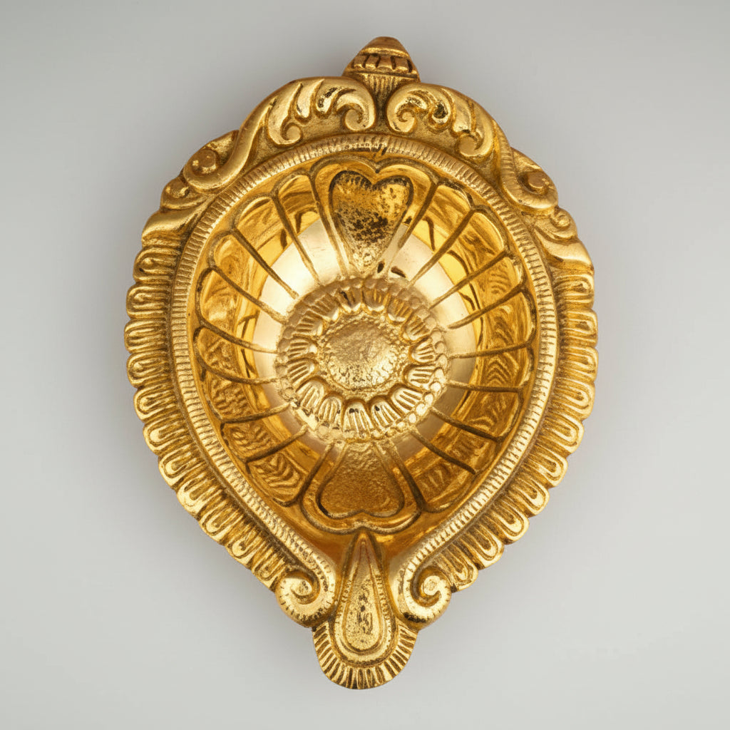 Sunflower Brass Akhand Diya