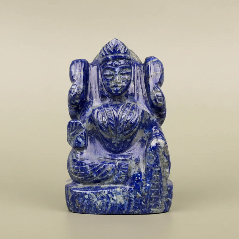 Mahalakshmi in Lapis Lazuli - 190 gms