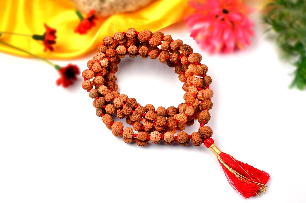 Gauri Shankar Java Kanthi (Small beads)-Bead Size: 13 to 16 mm (72+1 Beads)