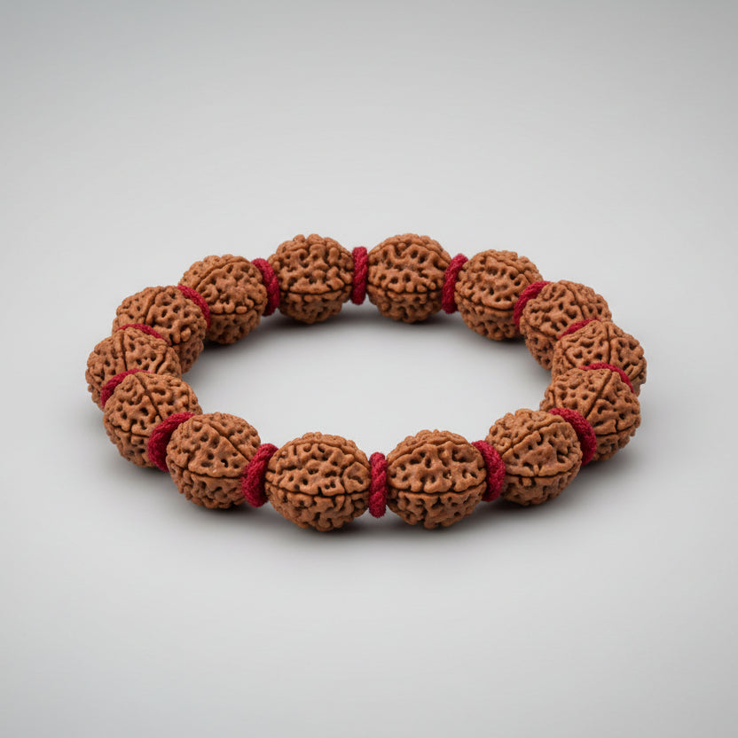 2 Mukhi Moon Bracelet-Silk Thread