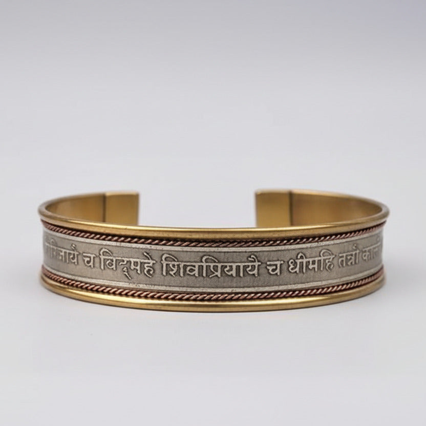 Durga Gayatri Mantra Kada-Copper Finish (Big Size)