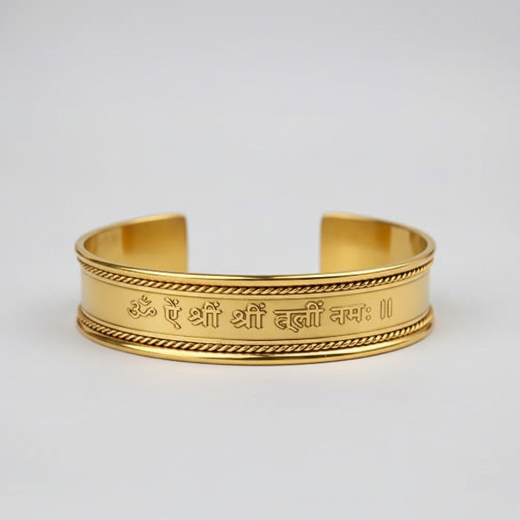 Budh Mercury Mantra Kada-Brass Finish