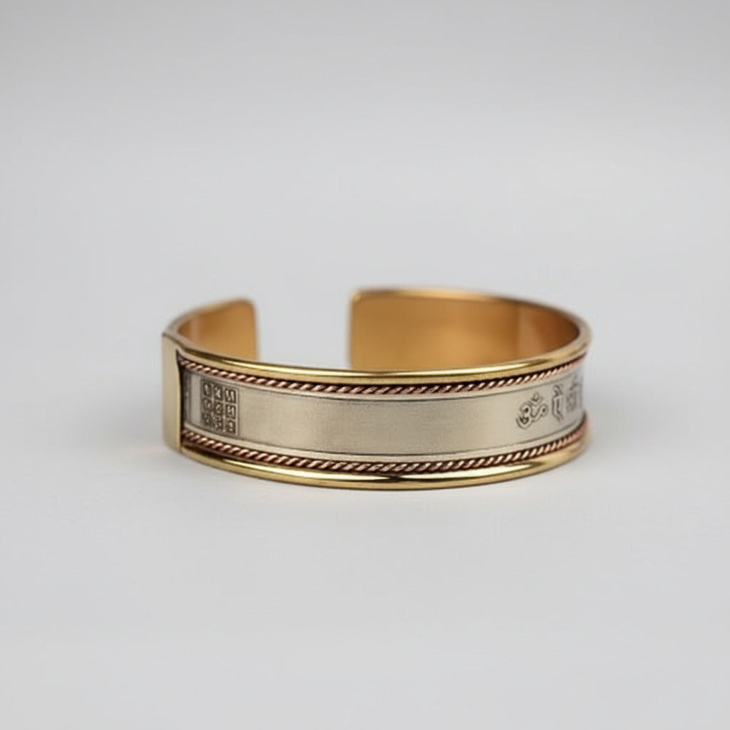 Budh Mercury Mantra Kada-Brass Finish