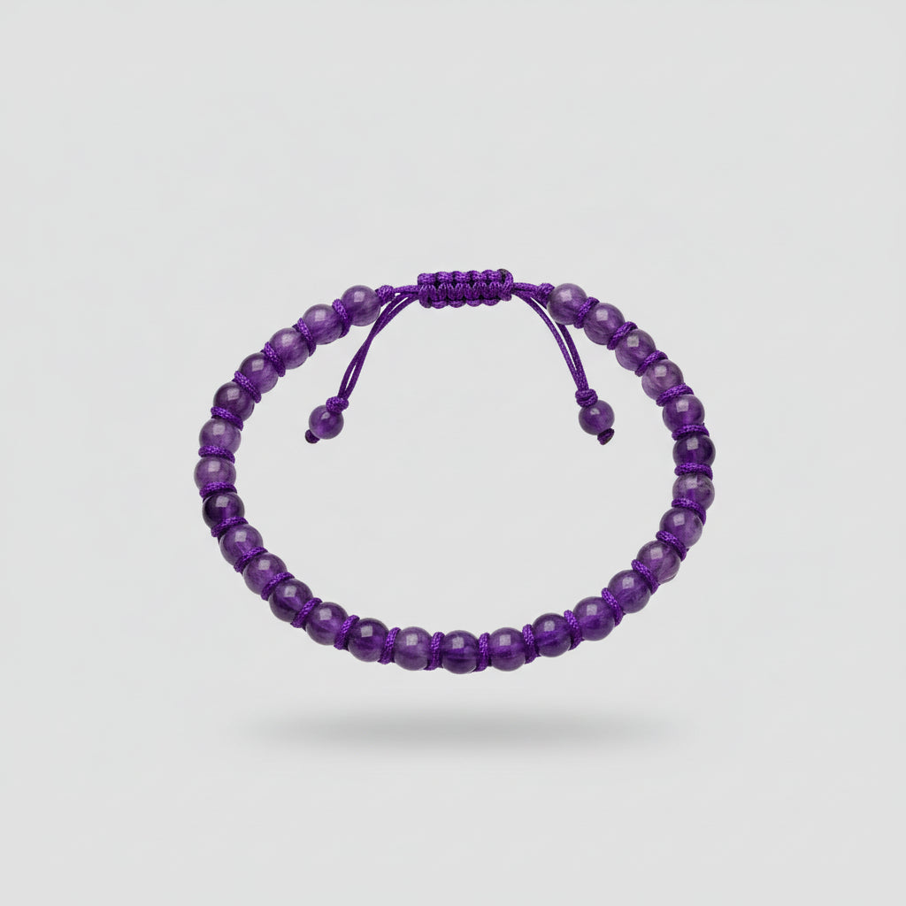 Amethyst Double Layer Thread Bracelet