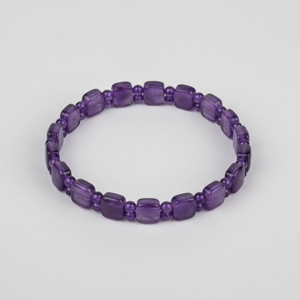 Amethyst Gemstone Fancy Bracelet