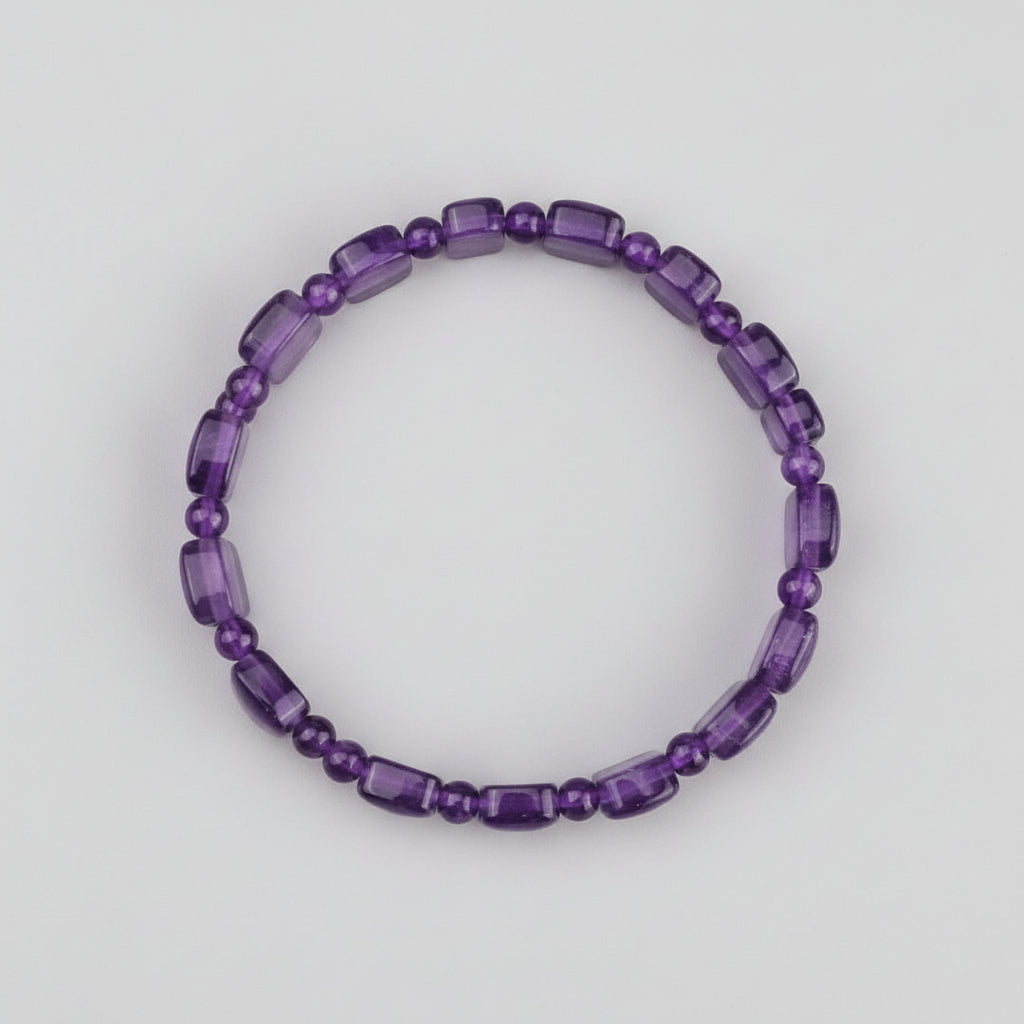 Amethyst Gemstone Fancy Bracelet
