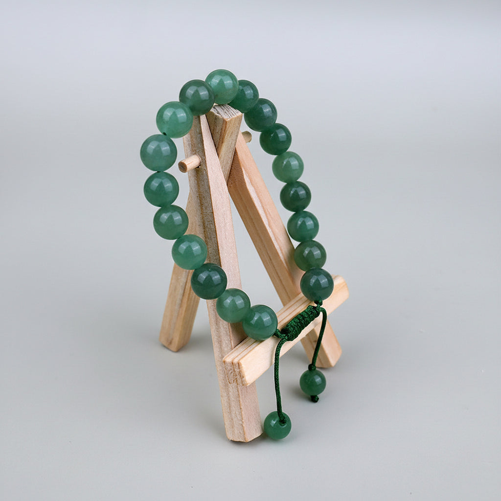Green Aventurine Round Adjustable Bracelet-8 mm