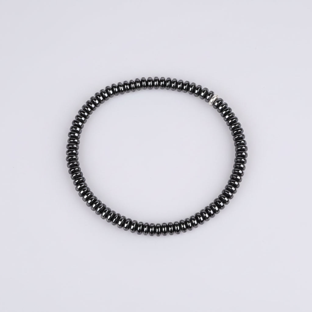 Hematite Button Beads Bracelet