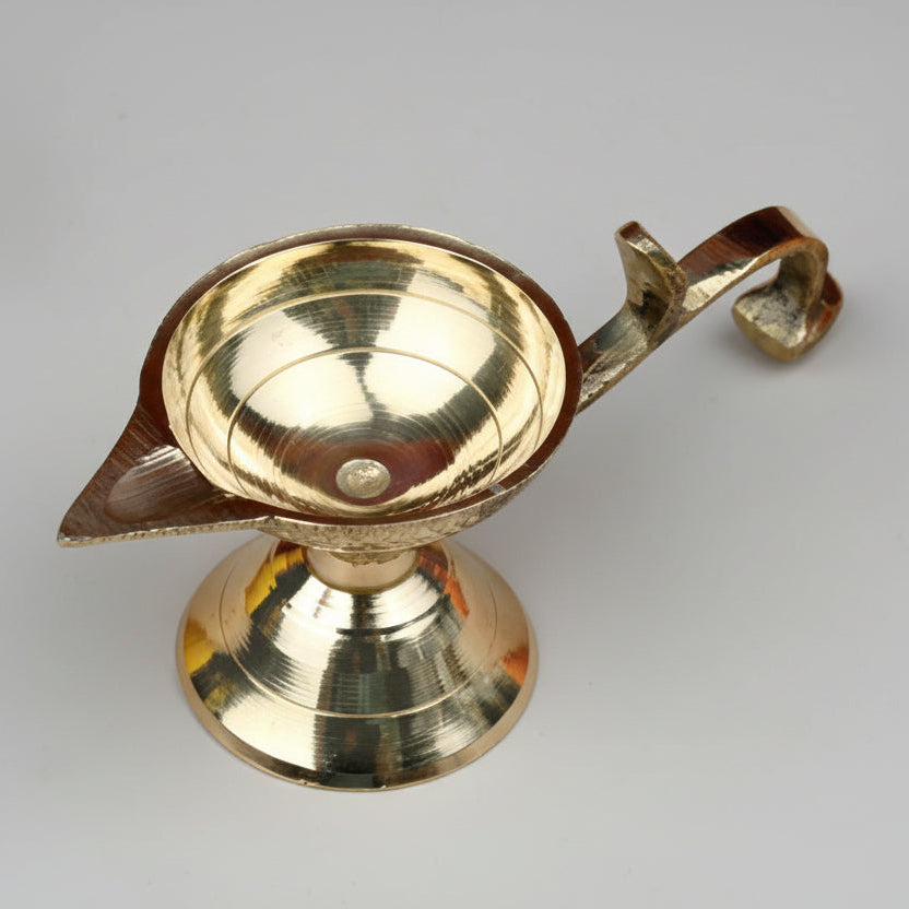 Brass Aarti Diya Oil Lamp
