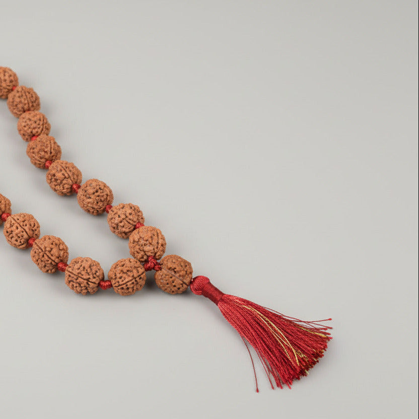 3 Mukhi Nepal Rudraksha Kantha Mala-Regular
