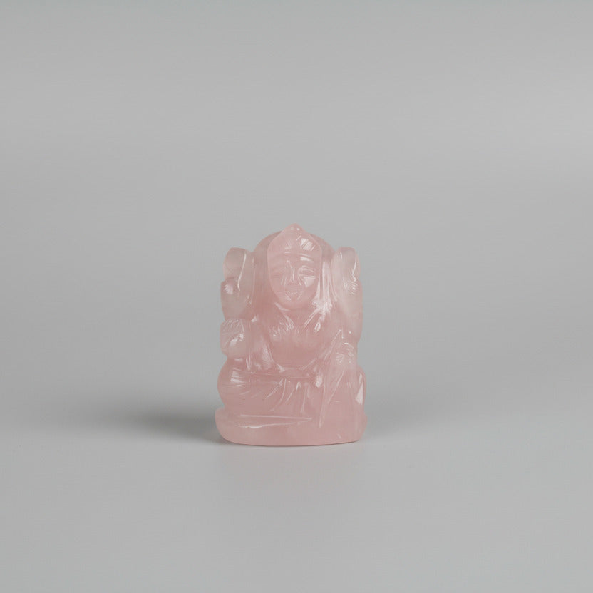Mahalakshmi in Rose Quartz - 81 gms