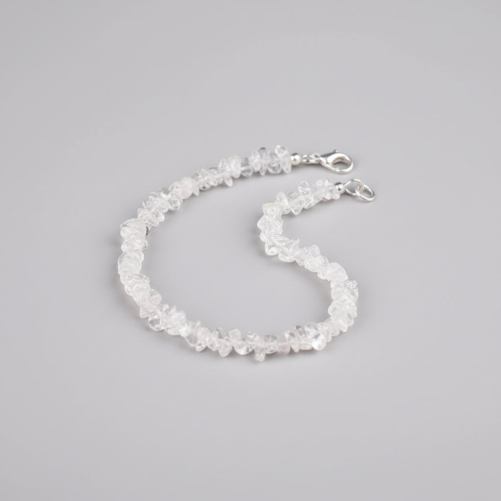 Uncut Sphatik Double Turn Bracelet