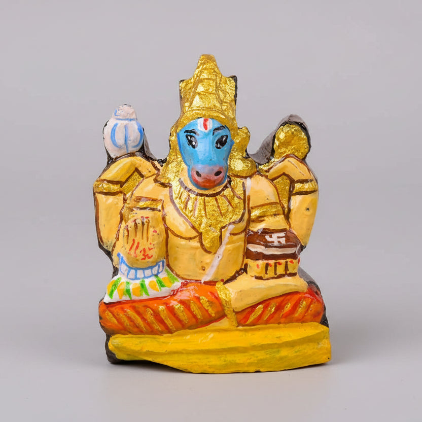 Hayagreeva Shaligram Murti (Painted)