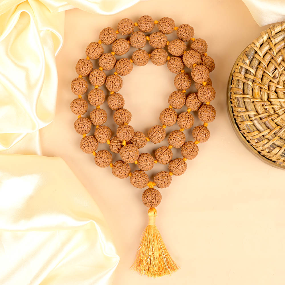 Premium 5 Mukhi Rudraksha Mala-8 mm