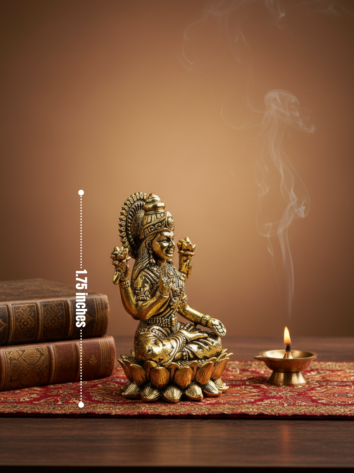 Kamal Lakshmi Ashtadhatu Idol | Energised Miniature Lotus Lakshmi Murti
